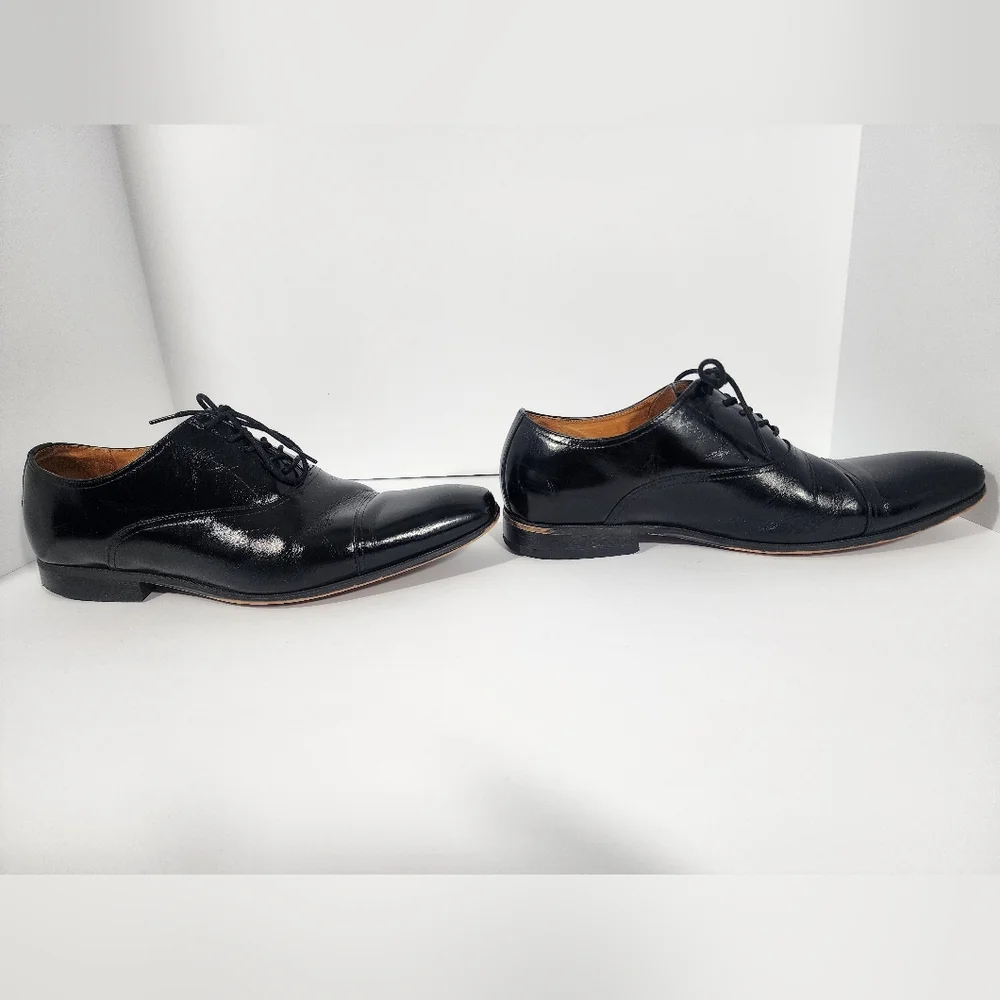 Florsheim Mens 11 Corbetta CapToe Oxford Black Leather classic formal work event - Picture 8 of 13